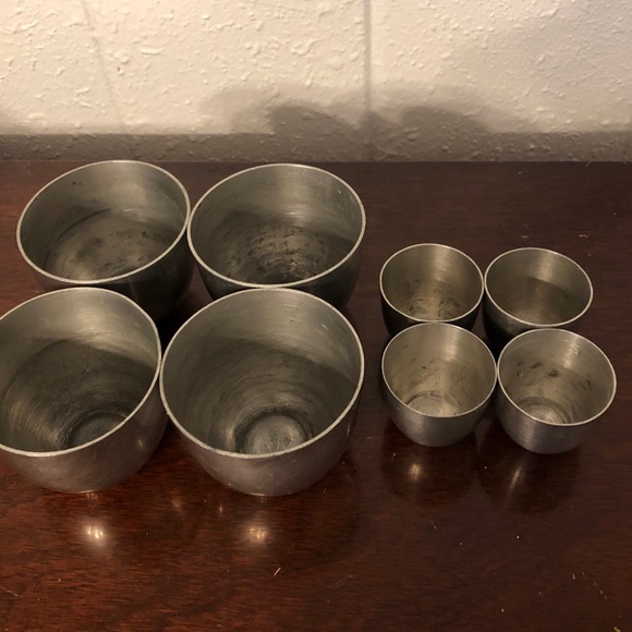 Cool vintage Kirk pewter cocktail rocks and shot Jefferson cups - Picture 6 of 8